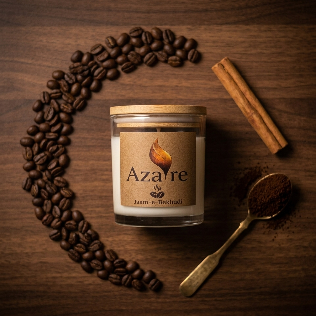 Jaam-e-Bekhudi Coffee Scented Candle in Pakistan | AZAIRE - Image 2