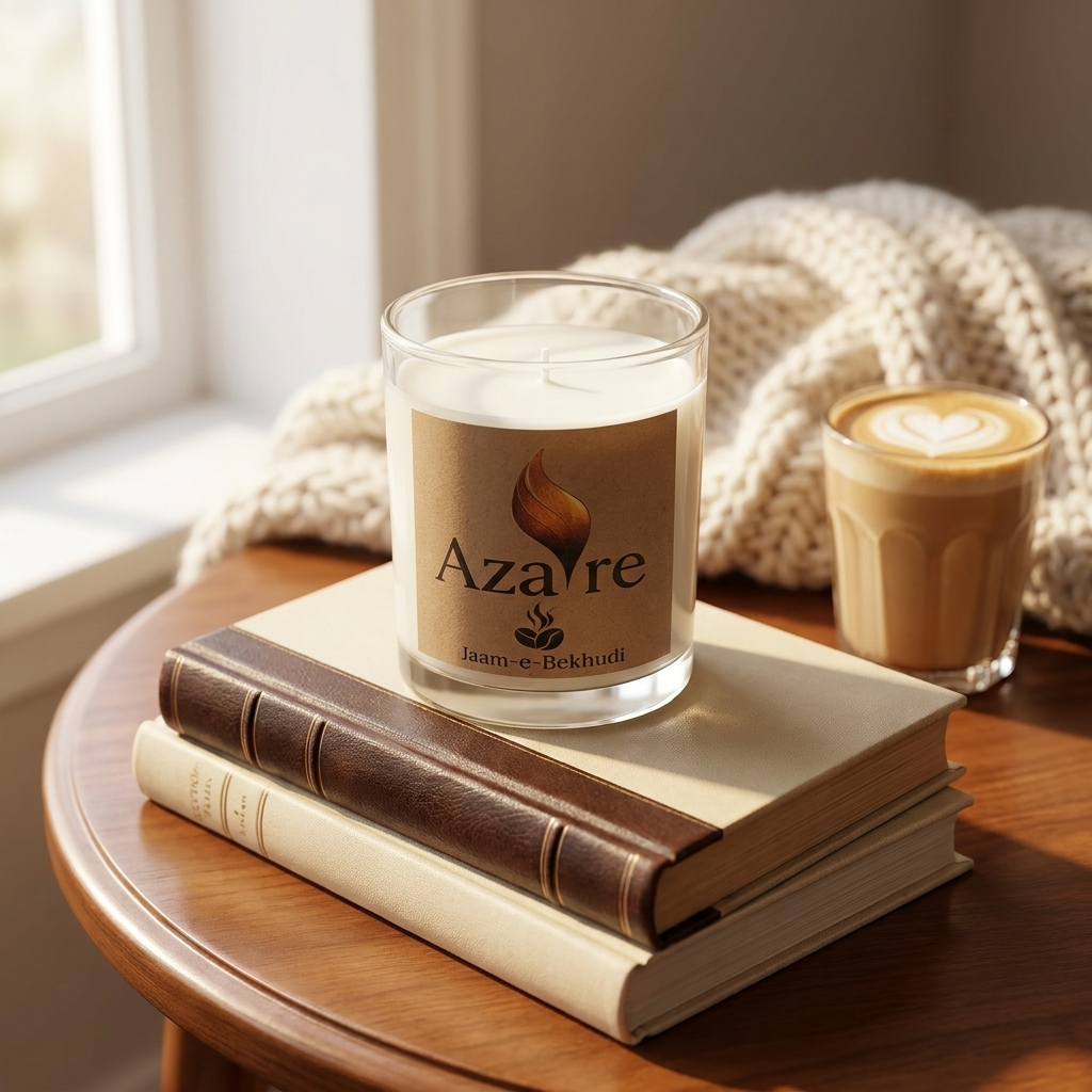 Jaam-e-Bekhudi Coffee Scented Candle in Pakistan | AZAIRE - Image 3