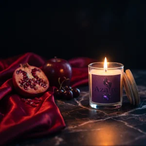 Mix fruity scented candle night view
